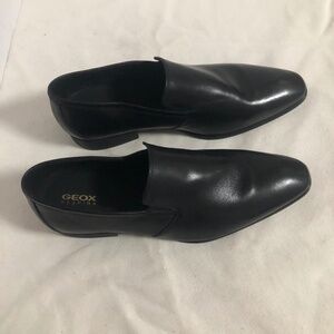 Geox Respira Black Leather Loafer - 47